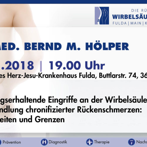 Ankündigung Vortrag Dr. med. B. Hölper